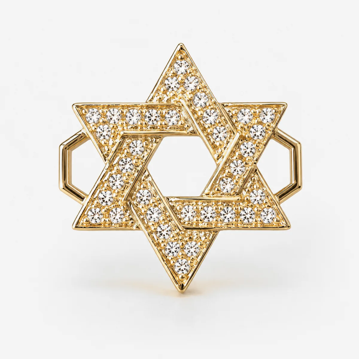 Herraje Estrella de David en oro 18K