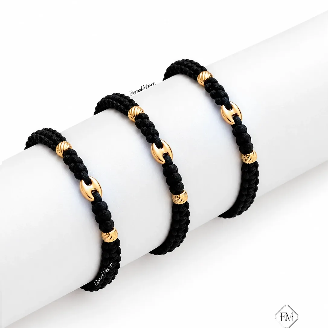 Mariner Link Woven Bracelet in 18K gold