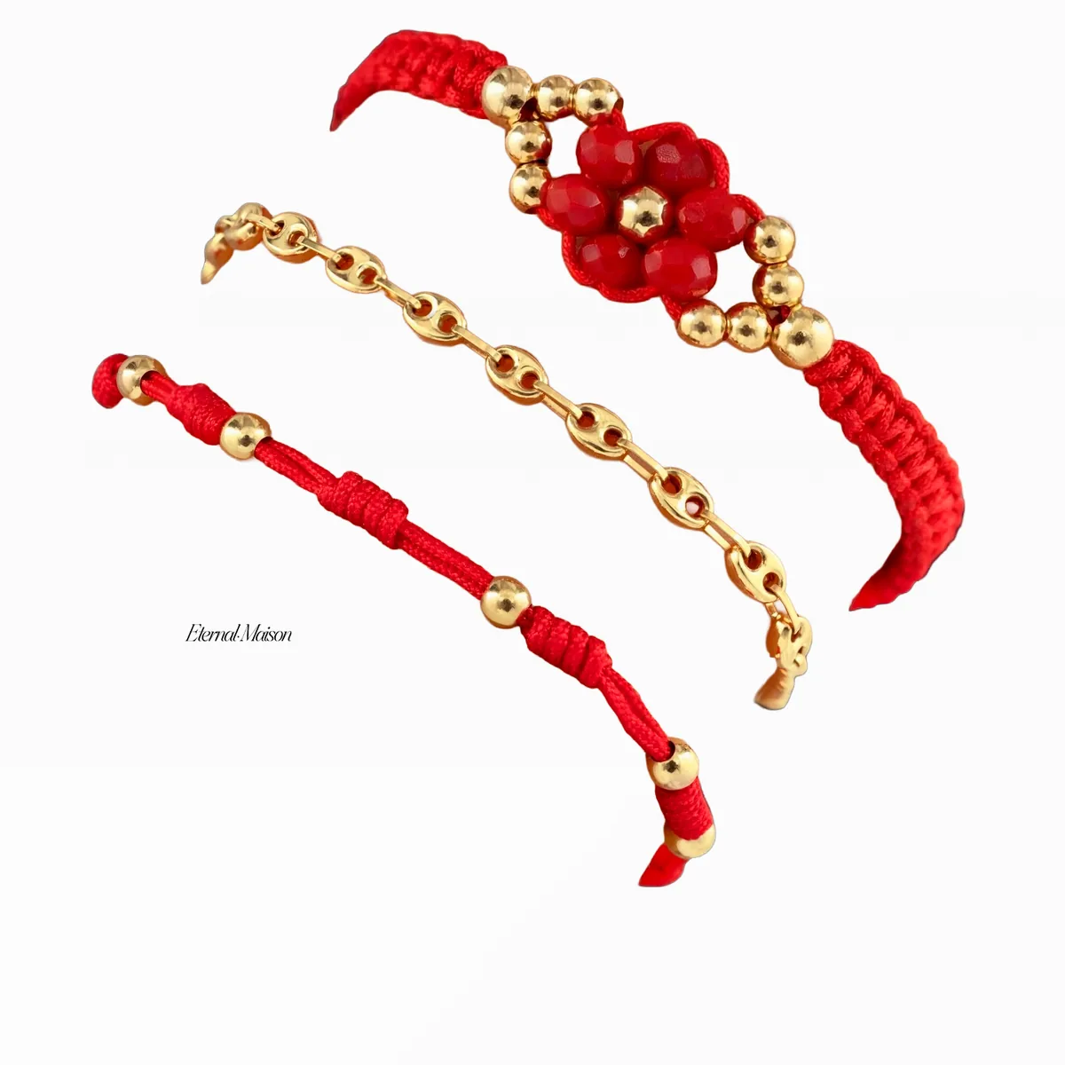 Red Trio in 18K gold