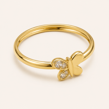 Anillo Mariposa Oro 18K