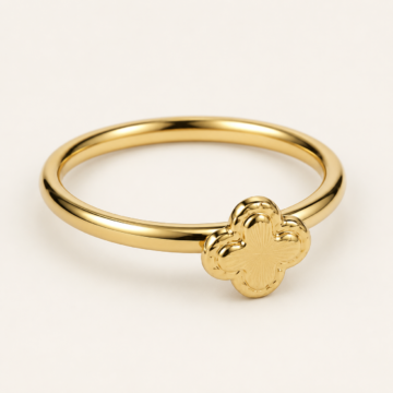 Anillo Trébol Oro 18K