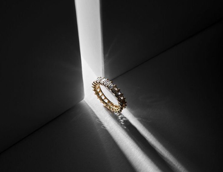 Joyería de oro 18K estilo editorial