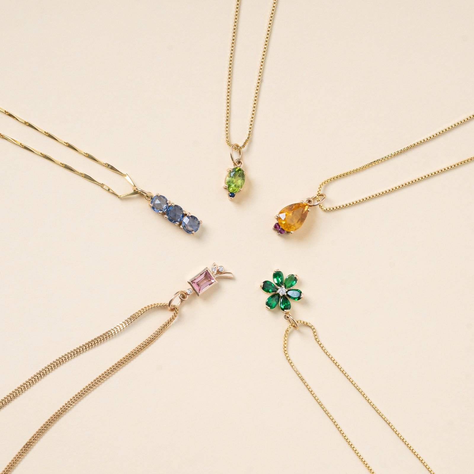 Joyería de oro 18K estilo editorial